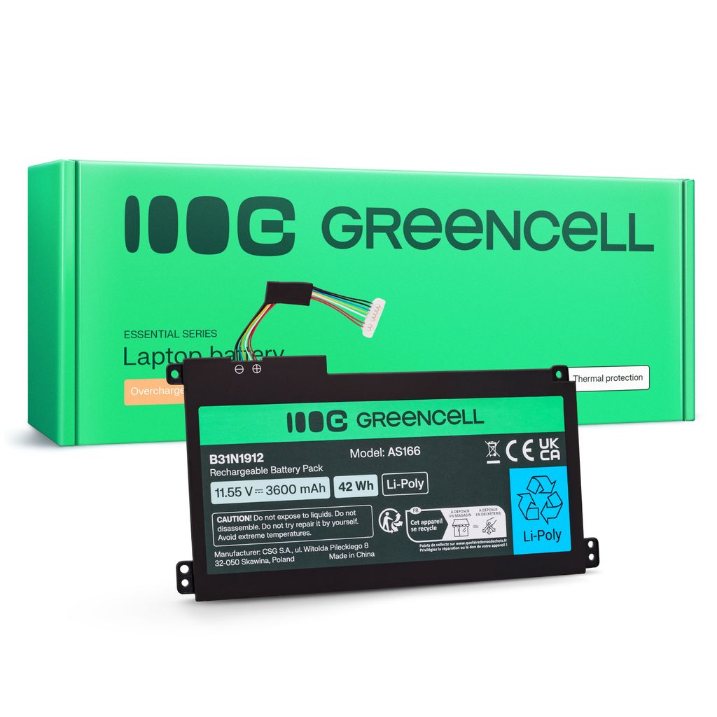 Green Cell-batteri til Asus C31N1912 / B31N1912 3HWPP ASUS VivoBook 14