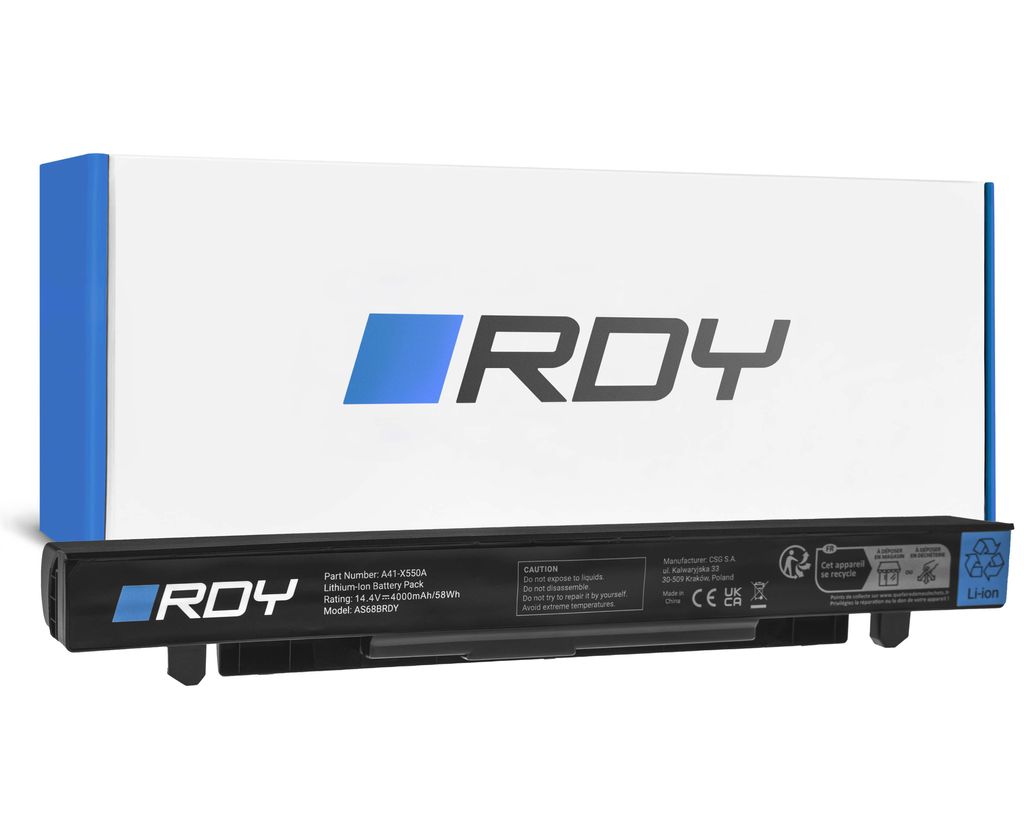 RDY Batteri A41-X550A til Asus A550 F550J F550L R510 R510C R510J R510JK R510L