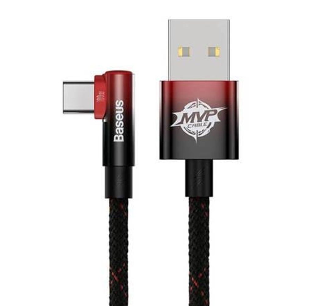 Baseus MVP 2 USB-A - USB-C Cable, 2m, 100W - Black/Red