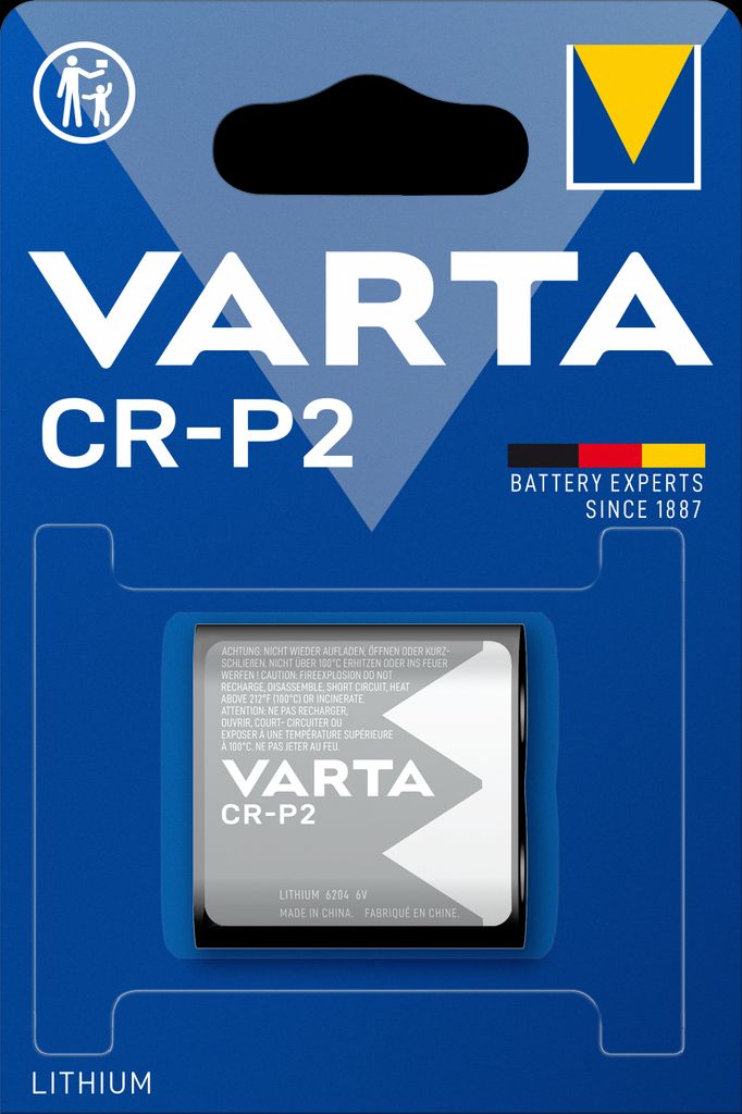 VARTA Lithium Cylindrical battery CR-P2
