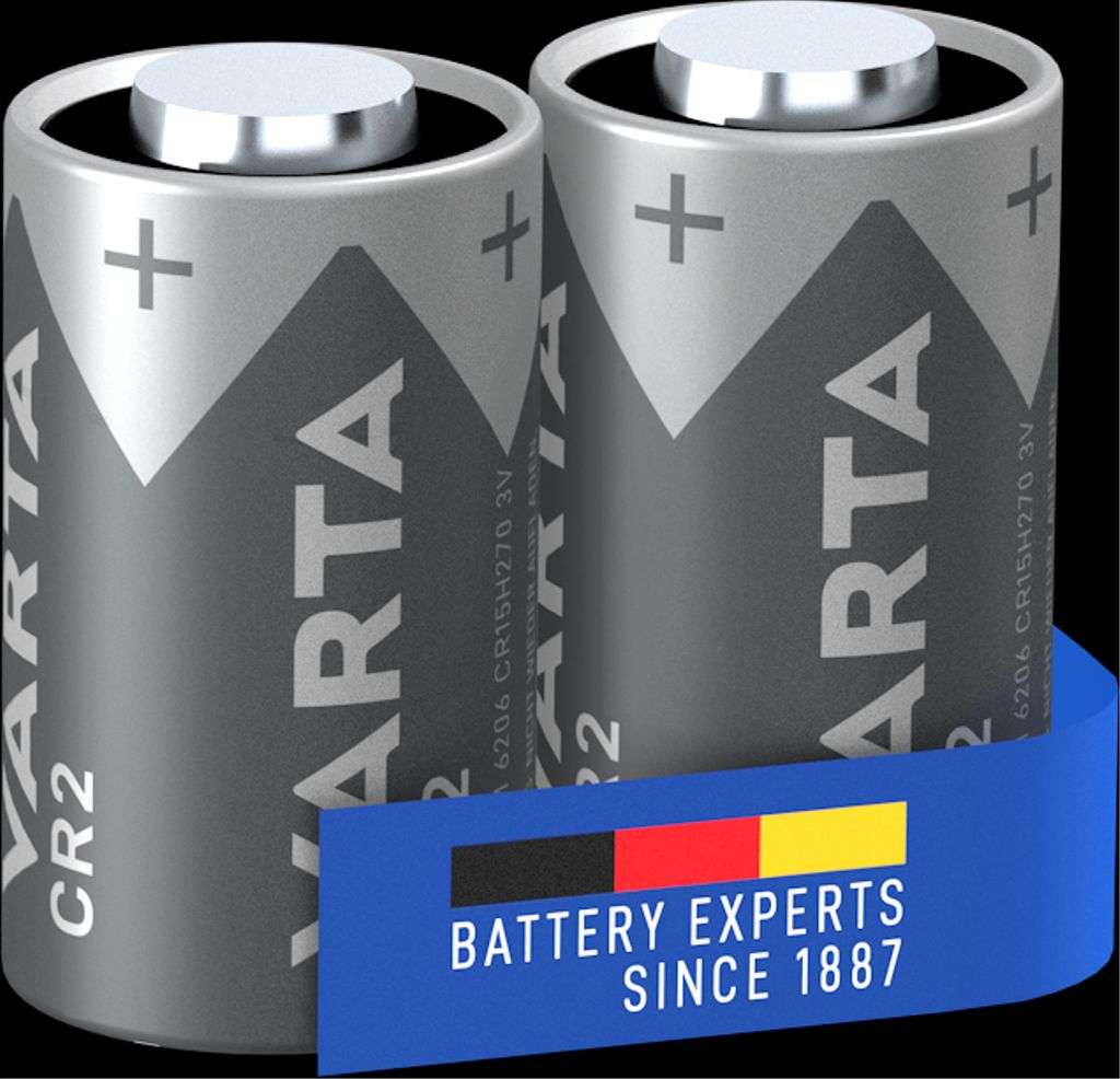 VARTA Lithium Sylindrisk batteri CR2, 2-pak