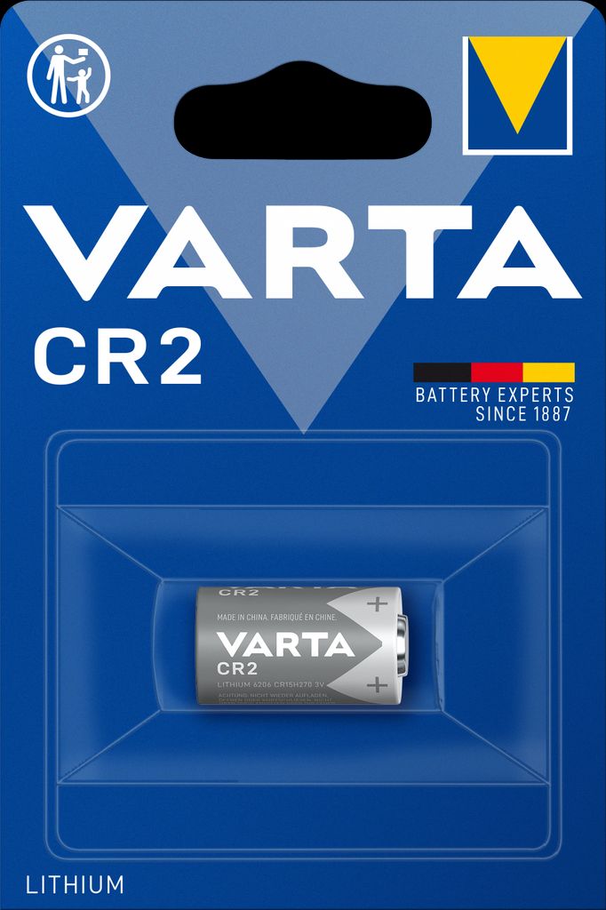 VARTA Lithium Sylindrisk batteri CR2