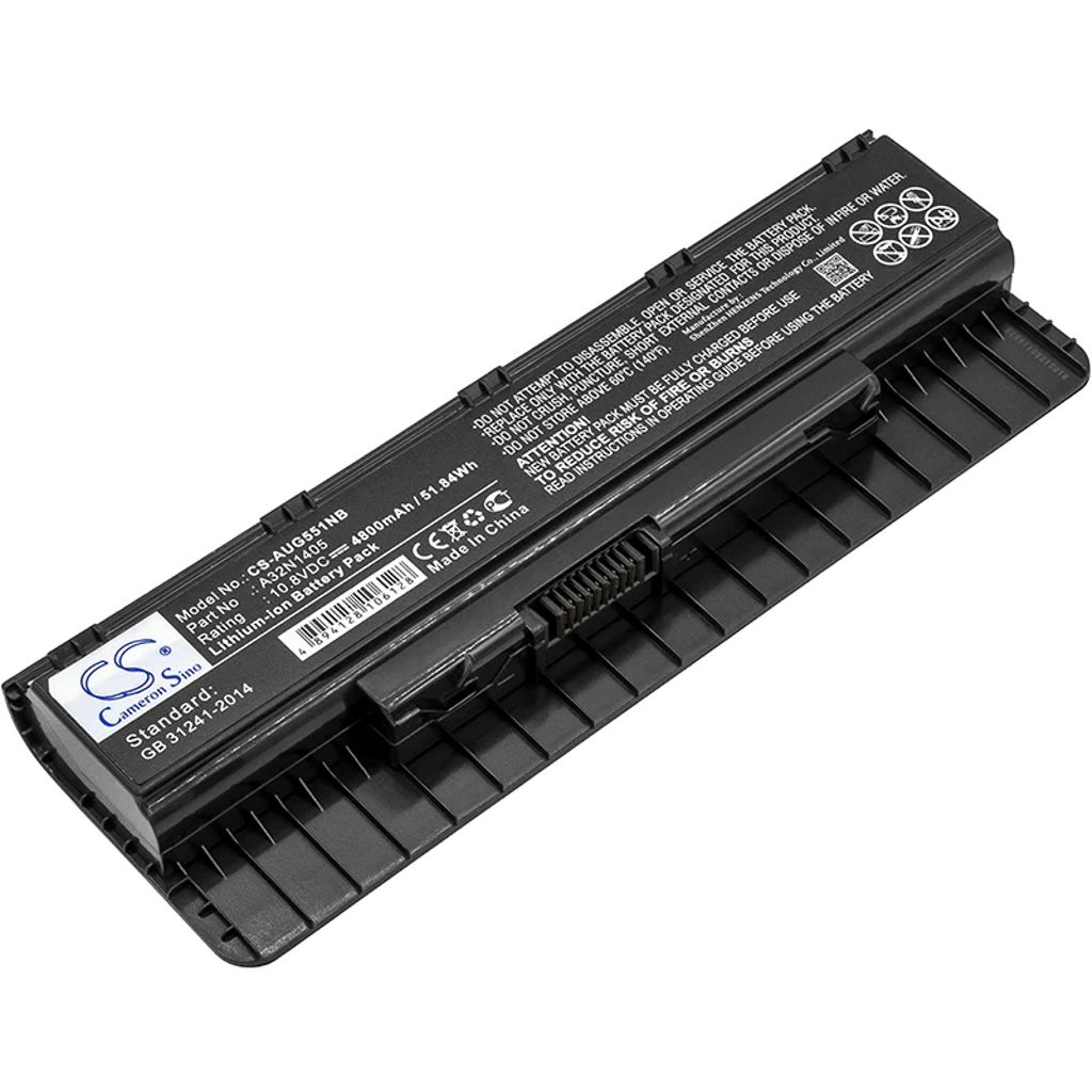 Laptop battery for A32N1405 for Asus, 10.8V, 4800mAh