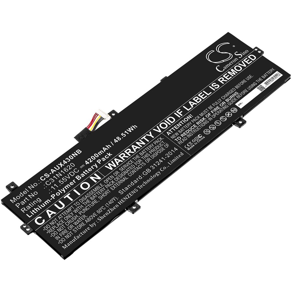 Batteri C31N1620 til Asus ZenBook UX430 etc. 4200mAh, 11.55V ...