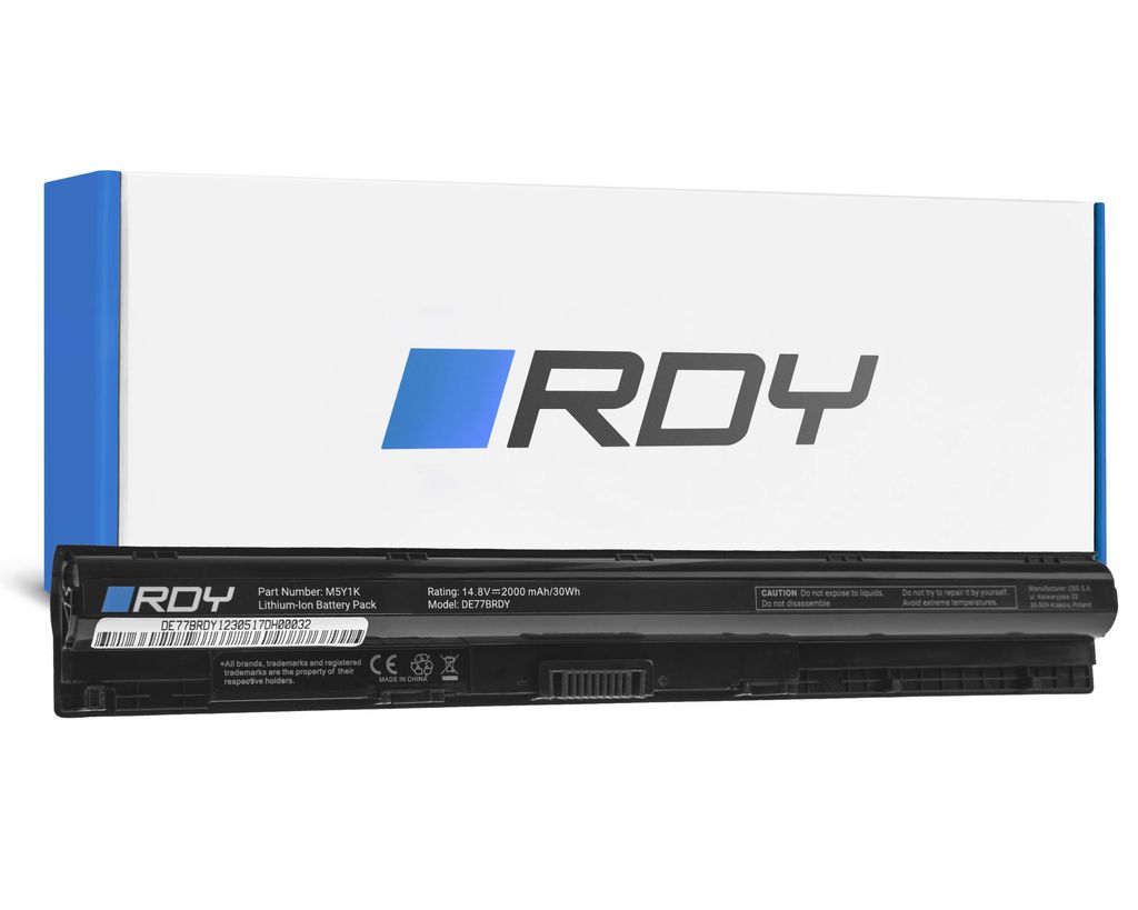 RDY Laptop-batteri M5Y1K for Dell Inspiron/Vostro osv.
