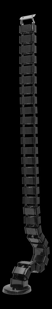 Spine kabelorganisator og ledningsskjuler – sort