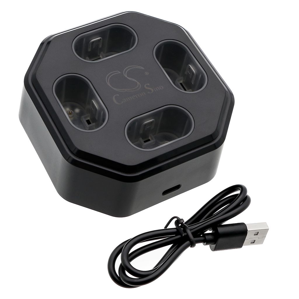 Laddningsstation för 4 batterier för Xbox XSS, Xbox XSX, Xbox X1, Xbox X1 Elite-kontroll