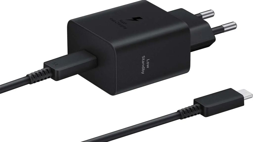 Samsung 45W PD USB-C Snabbladdare med USB-C-kabel 1.8 m - Svart