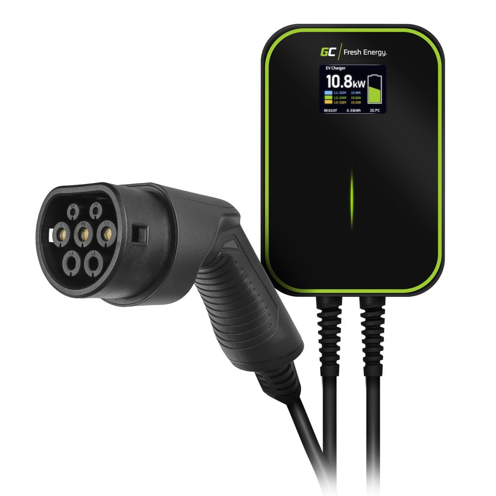 Green Cell GC-EV PowerBox 22 kW Wallbox med Typ-2-kabel