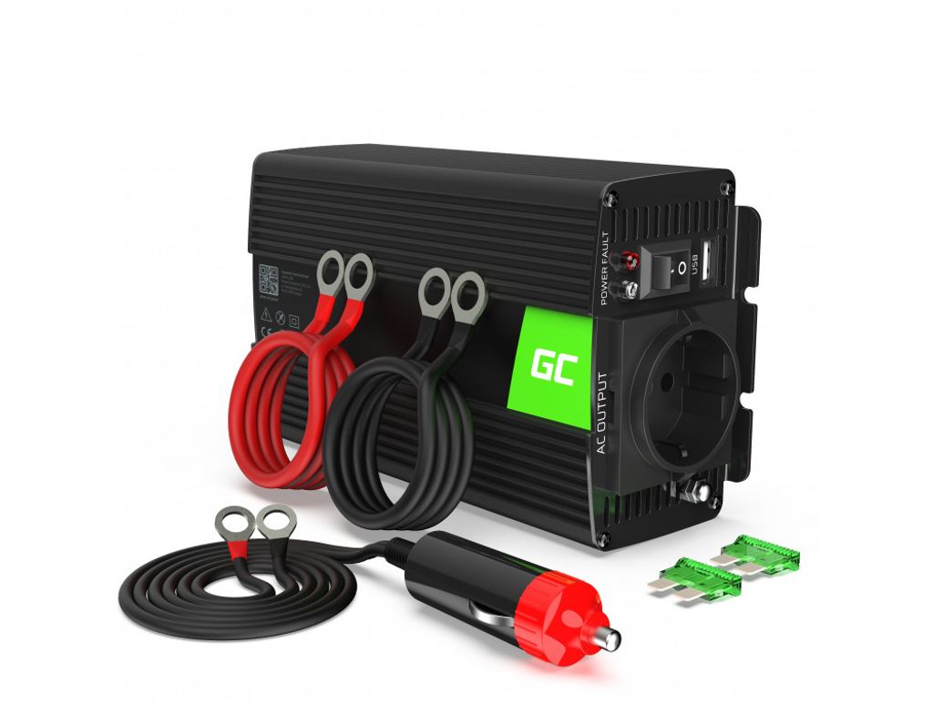 Fyndhörna Green Cell Power Inverter 12V till 230V 300W/600W Modifierad sinusvåg