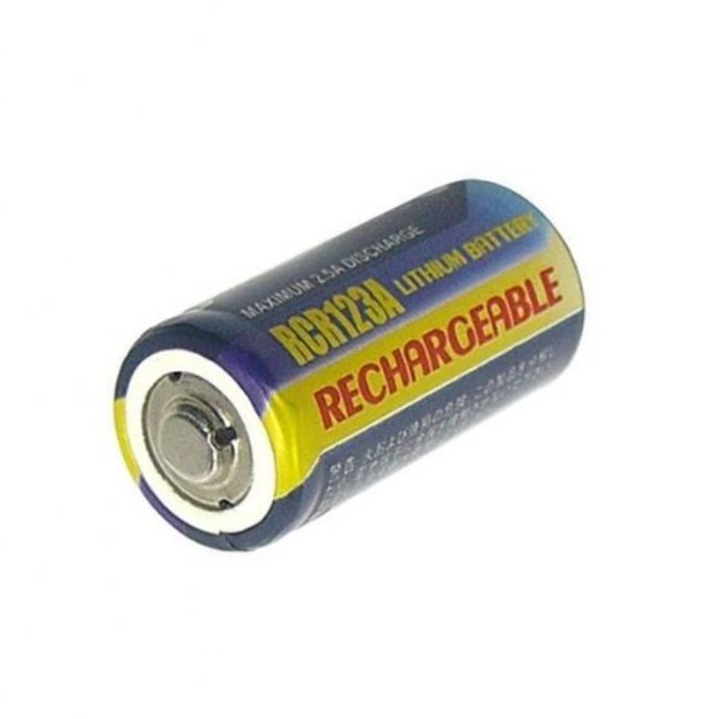 Caricabatterie PowerSmart + 2 Batterie RCR123A Da 500mAh Per Fotocamere Canon Serie Prima, AS-1, BF, Mini, E Molti Altri Modelli