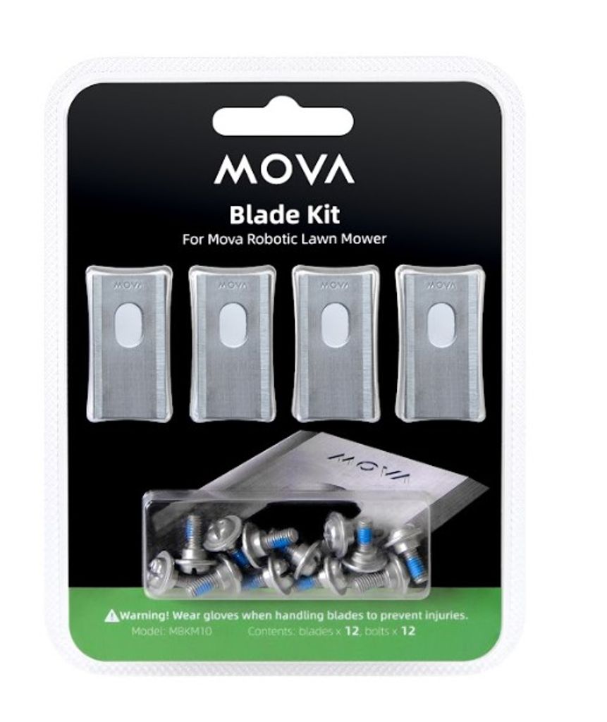 Dreame MOVA 12-pack gräsklipparknivar för MOVA 600/1000 mfl | Reservdelar - Tillbehör robotgräsklippare | Batteritema