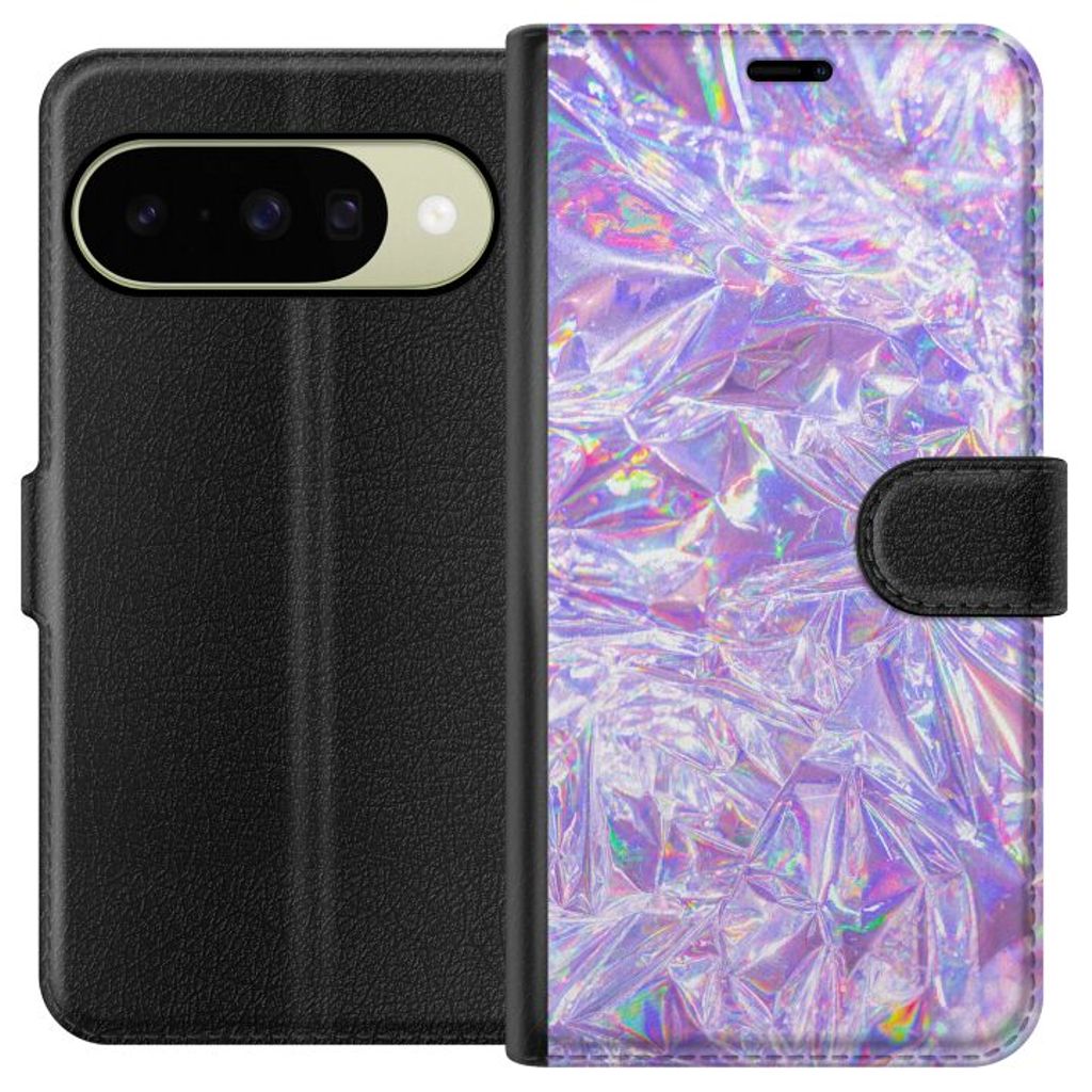 Google Pixel 10 Svart Plånboksfodral Glitter