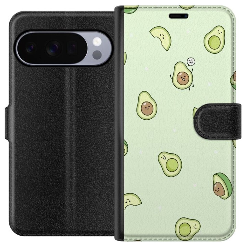Google Pixel 10 Pro XL Musta Lompakkokotelo Avokado