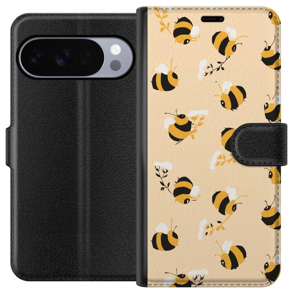 Google Pixel 10 Pro XL Musta Lompakkokotelo Humlor