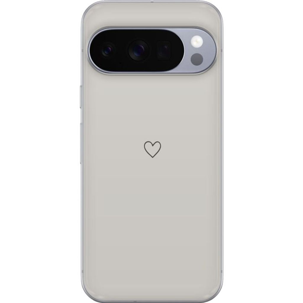Google Pixel 11 Pro Mobilskal Grått hjärta