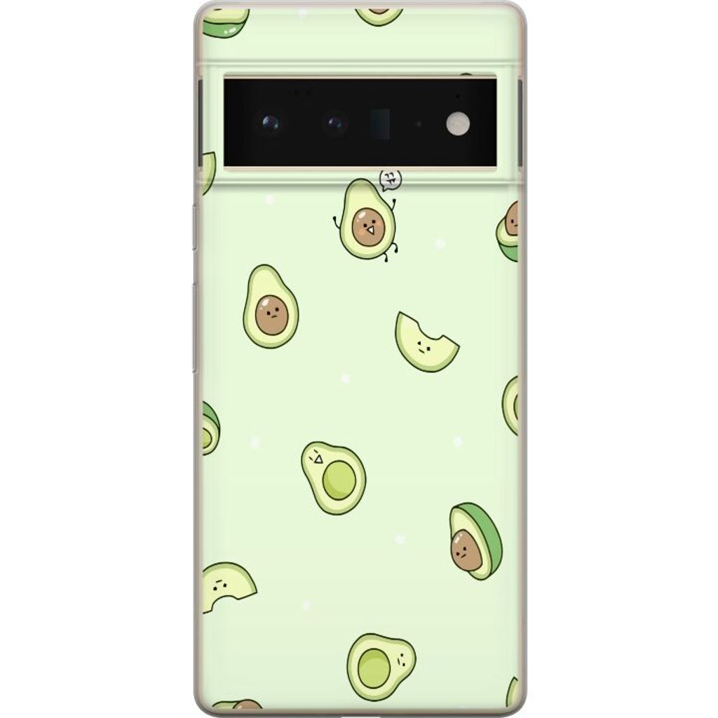 Google Pixel 6 Pro Gjennomsiktig Telefondeksel Avokado