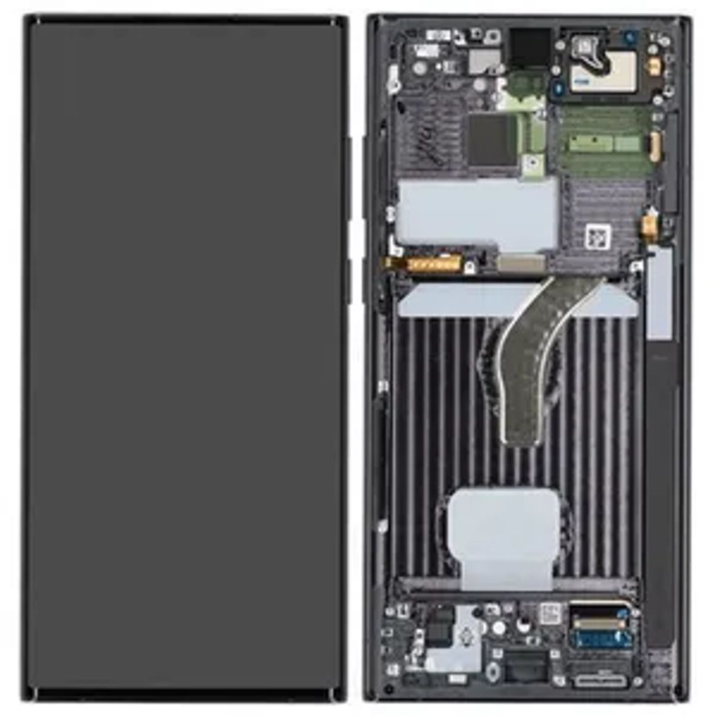 Samsung SM-S908B Galaxy S22 Ultra LCD + Touch + Frontcover - Phantom Sort