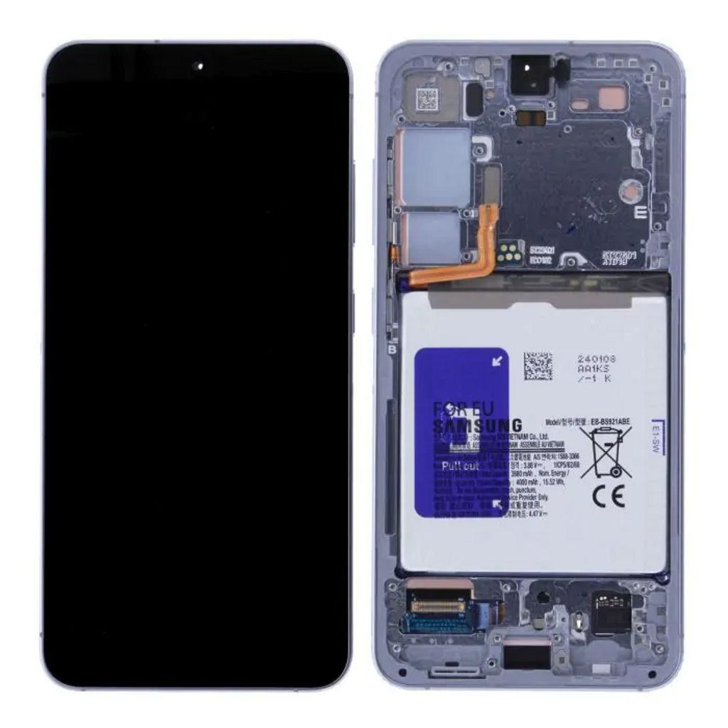 Samsung Galaxy S22 Display with Battery Original - Violet