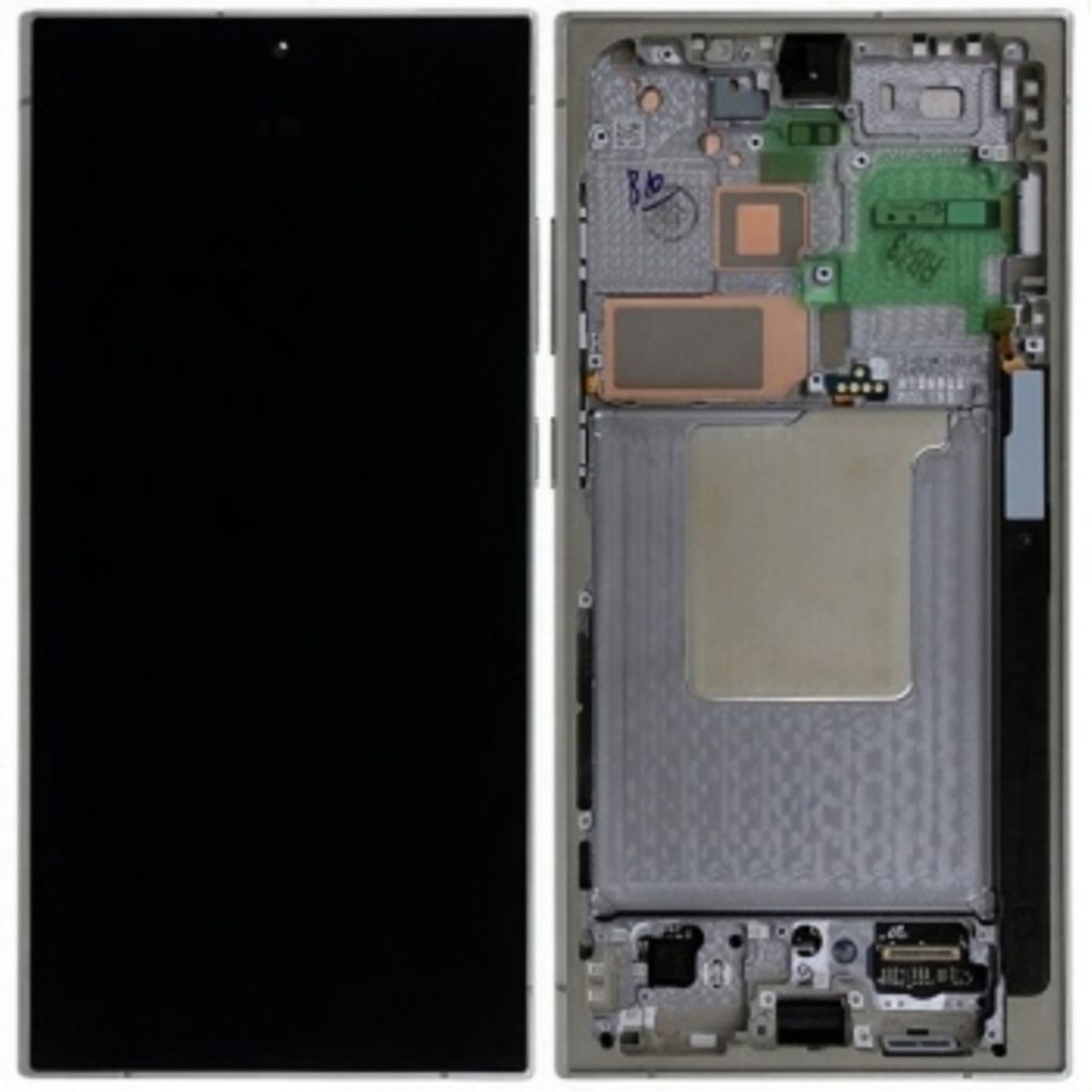 Samsung Galaxy S24 Ultra 5G 2024 Display Titanium - GRAY/ORANGE/VIOLET