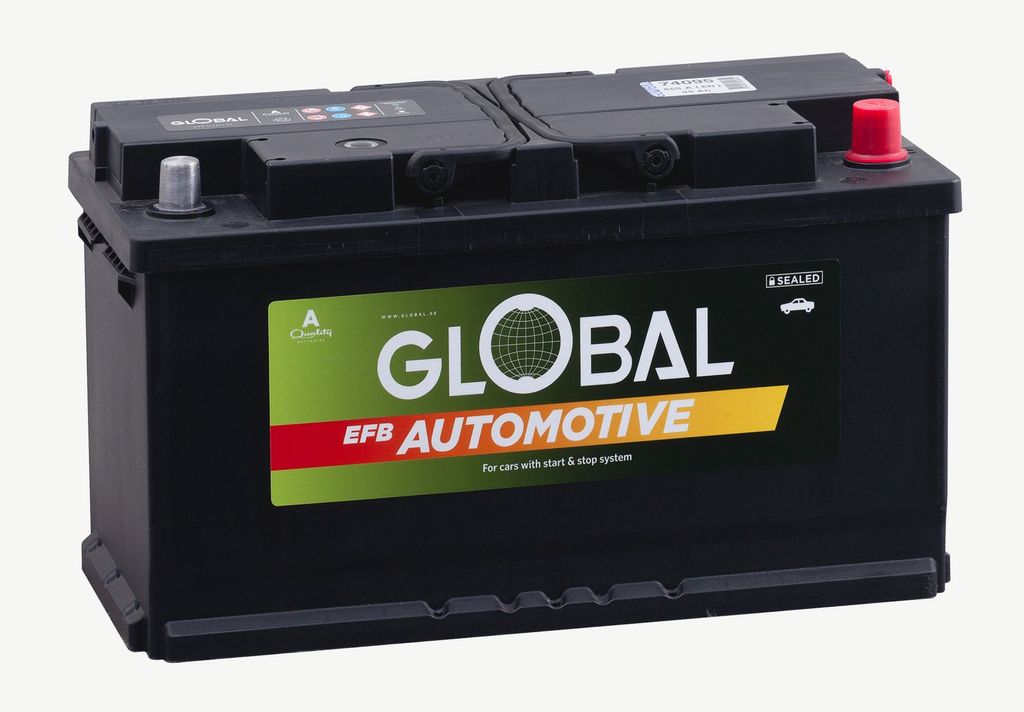 Global EFB L5 Start/Stop Startbatteri 12V 95Ah 850CCA 353x175x190mm