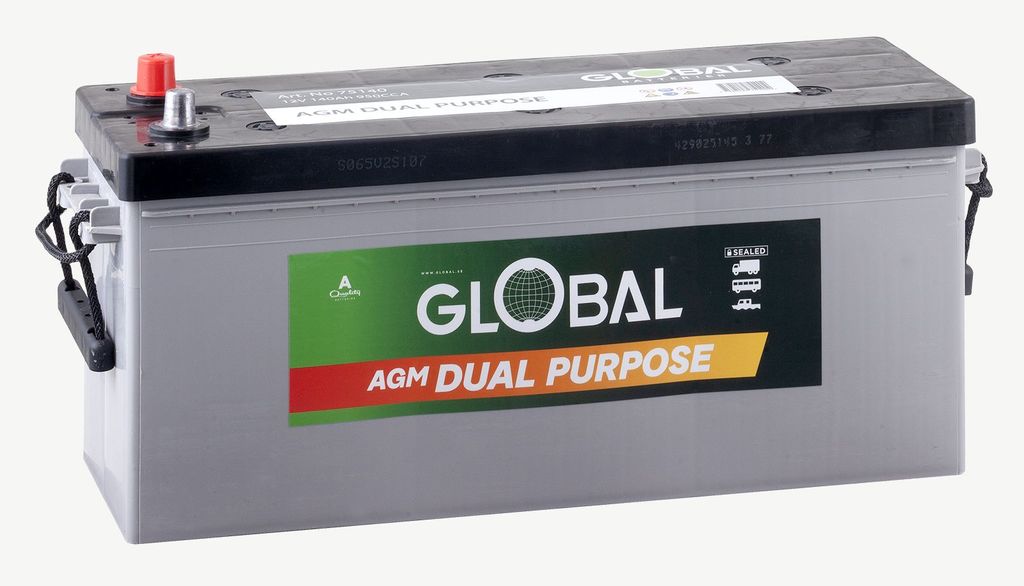 Global AGM SHD Startbatteri 12V 135Ah 950CCA 513x189x223mm