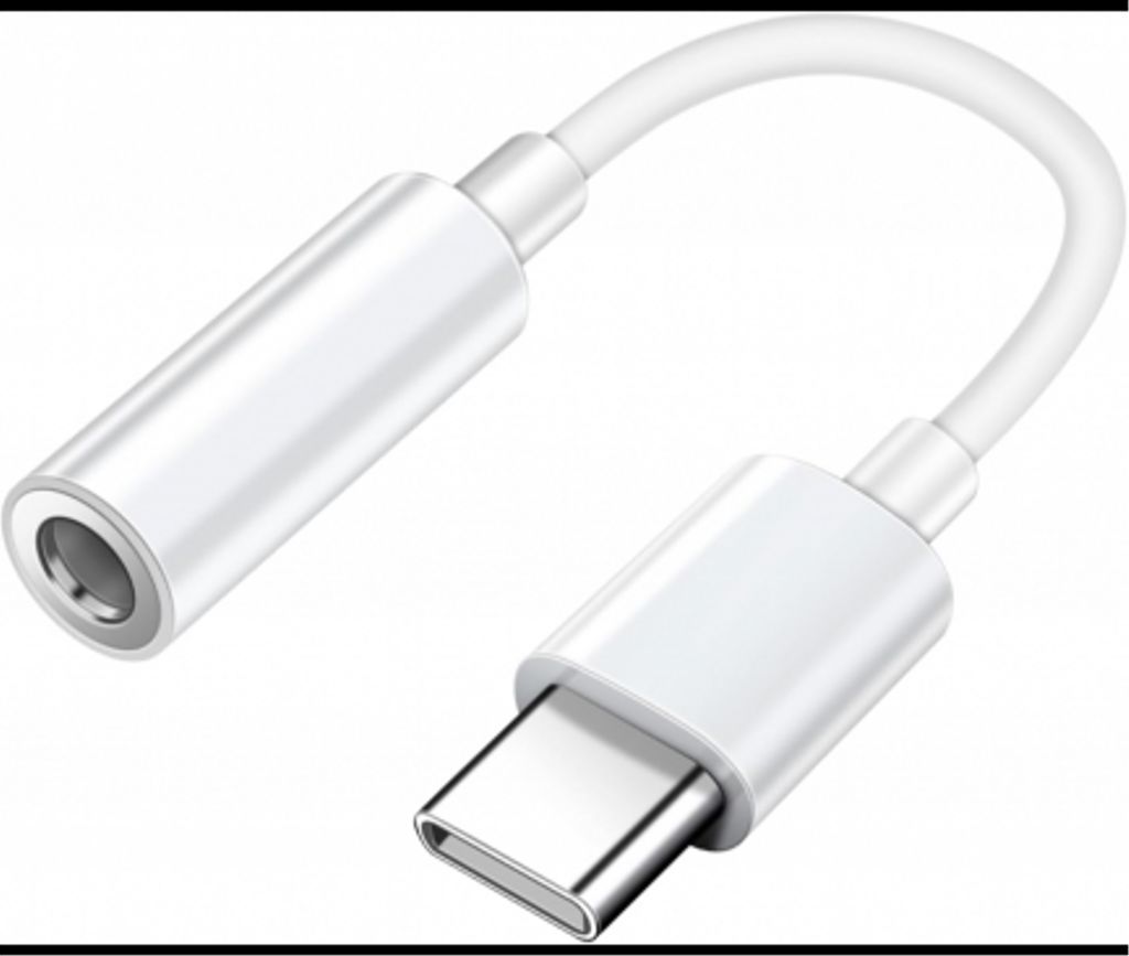 Mobeen by Samsung USB-C til 3,5 mm lydadapter – hvit