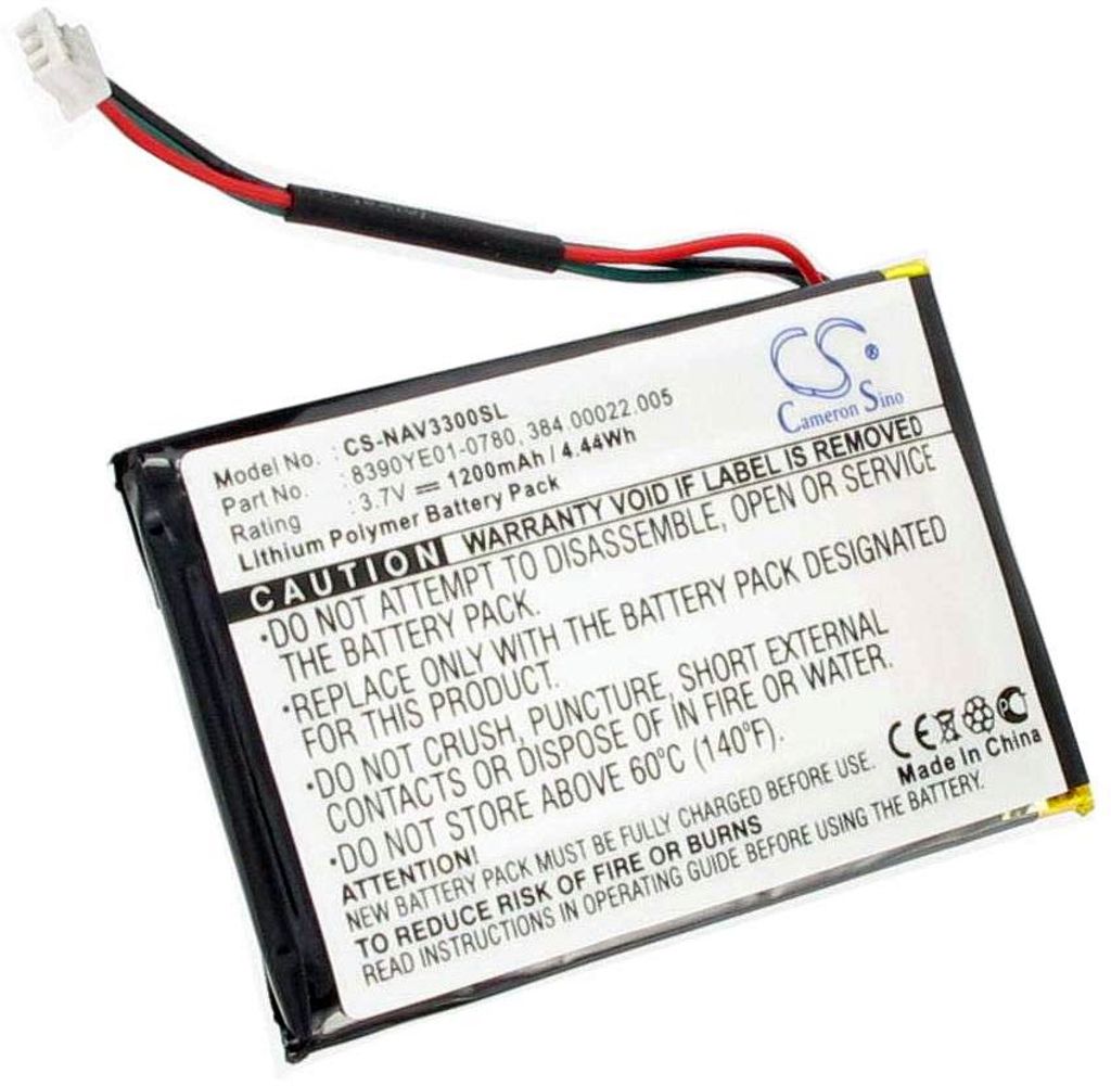 Batterie 1200 MAh Li-Polymer Pour GPS Navigon 3300, 3310, 4310 - Remplace 0923FLYE31938, 384.00022.005