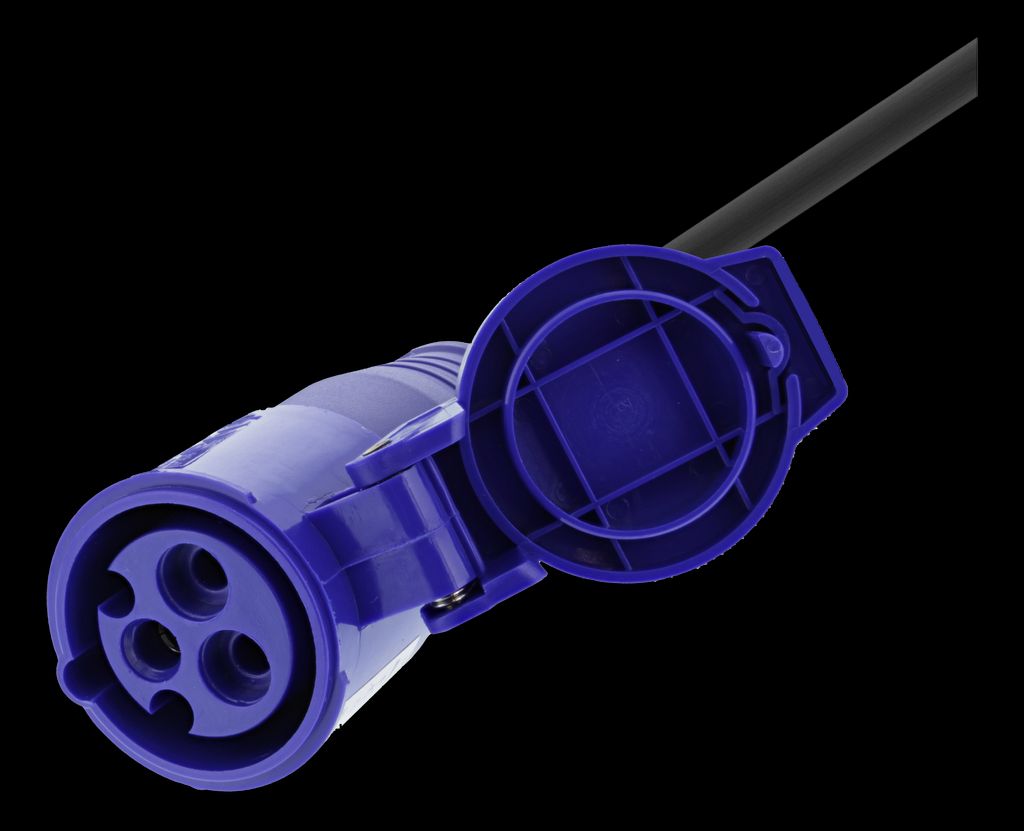 Adapterkabel, CEE 16A, CEE stik til CEE7/7 til udendørsbrug 1m