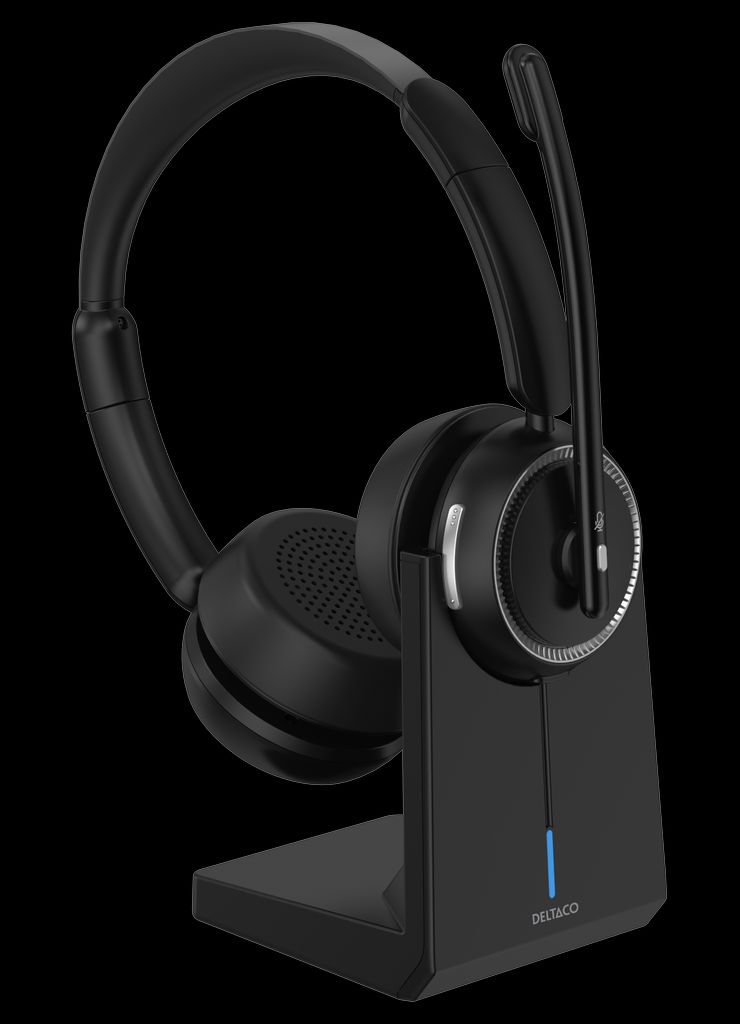 DELTACO HL-100 langattomat stereokuulokkeet – musta