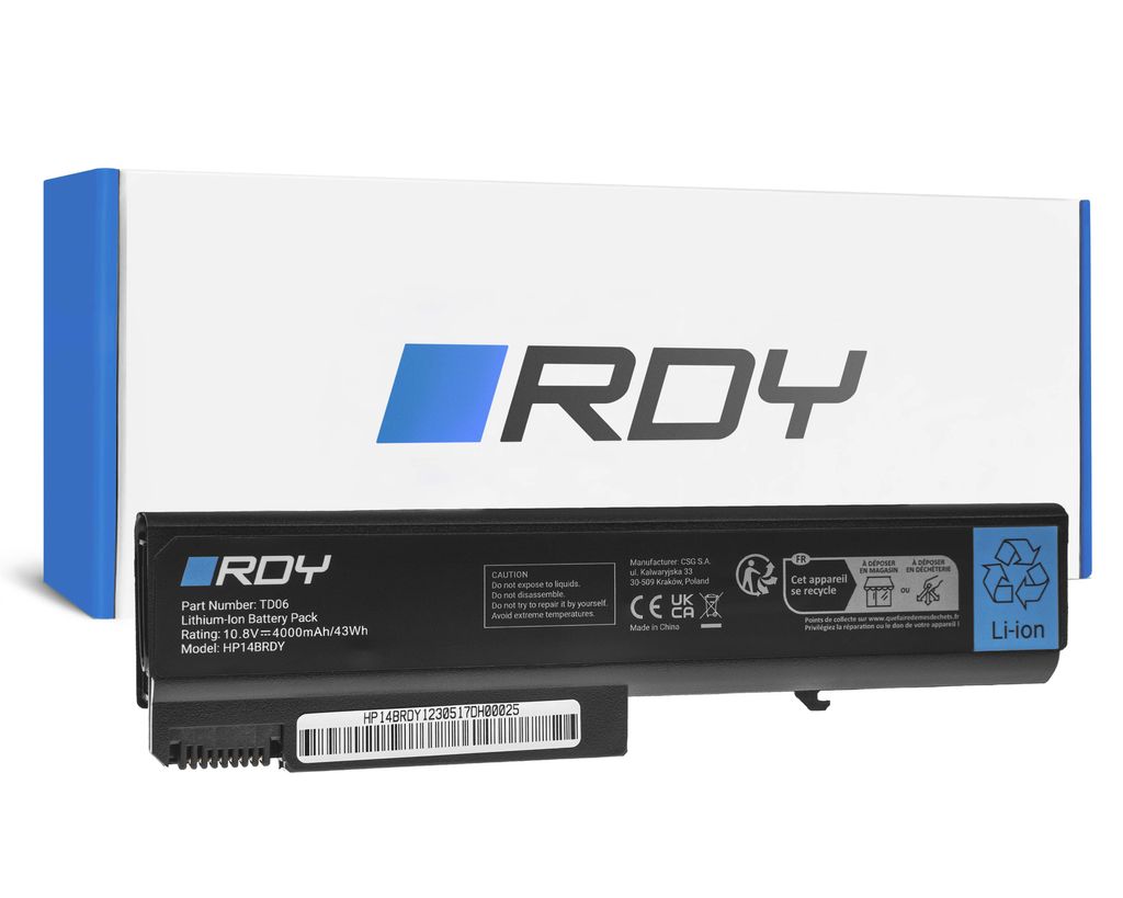 RDY Laptop-Akku TD06 TD09 für HP EliteBook / ProBook / Compaq usw.