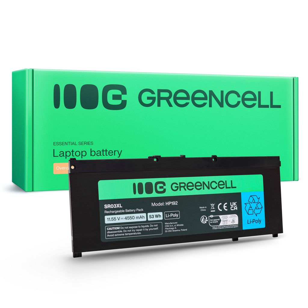 Green Cell-batteri til HP SR03XL HP Pavilion Gaming 15