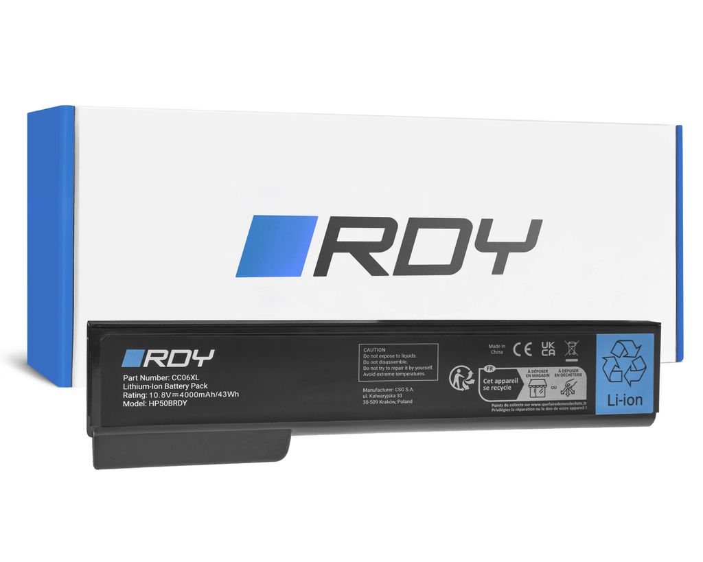 RDY Batteri CC06 CC06XL till HP EliteBook 8460p 8460w 8470p 8470w 8560p etc