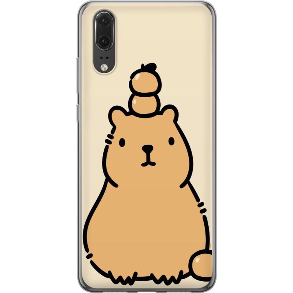 Huawei P20 Läpinäkyvä Puhelinkotelo Vattenmarsvin