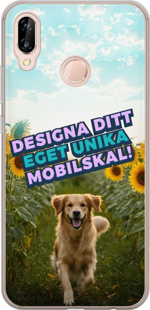 Designa ditt eget Huawei P20 lite Genomskinligt Skal