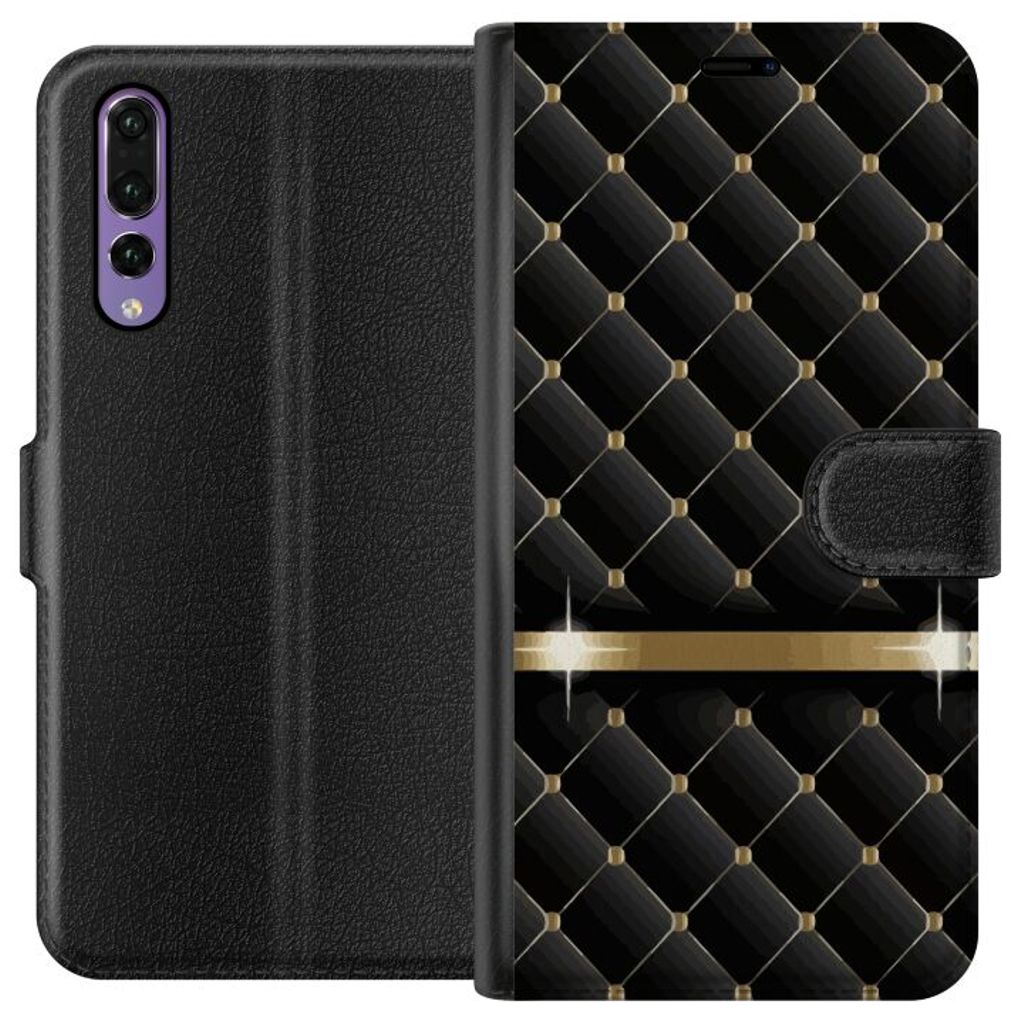 Huawei P20 Pro Sort Lommebokdeksel Lyxigt