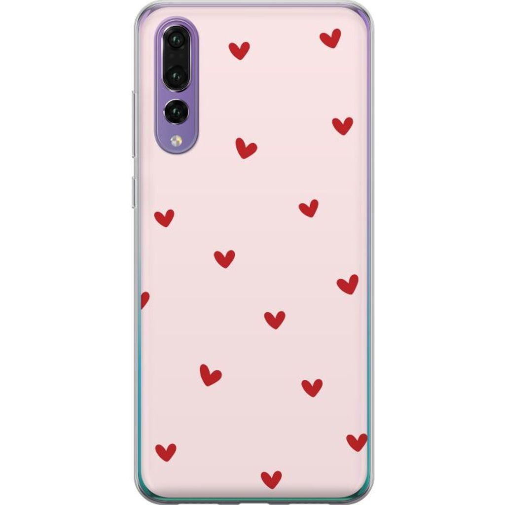 Huawei P20 Pro Gjennomsiktig Telefondeksel Små Hjärtan