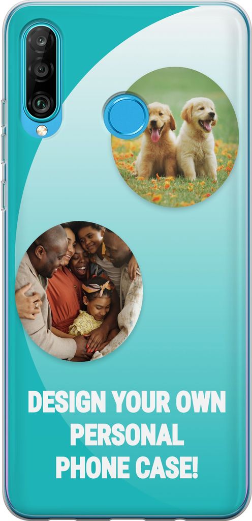 Designa ditt eget Huawei P30 lite Genomskinligt Skal