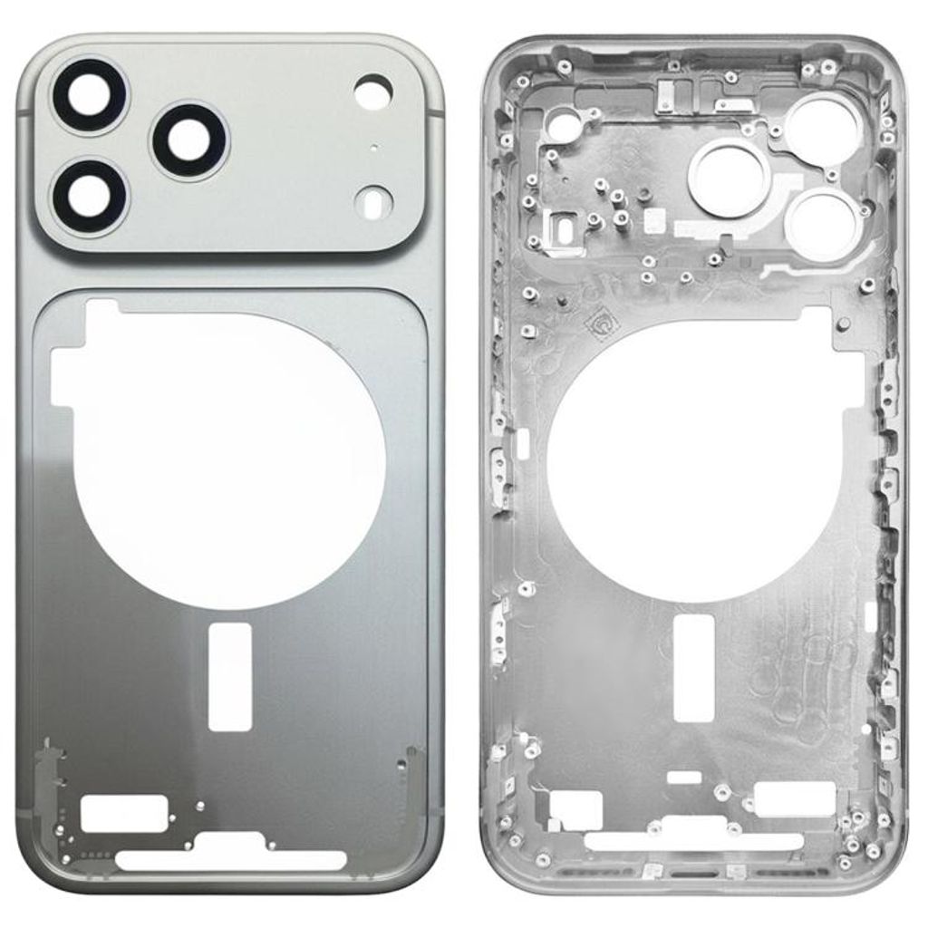 iPhone 17 Pro Max Mellanram med kameralinsskydd - Silver