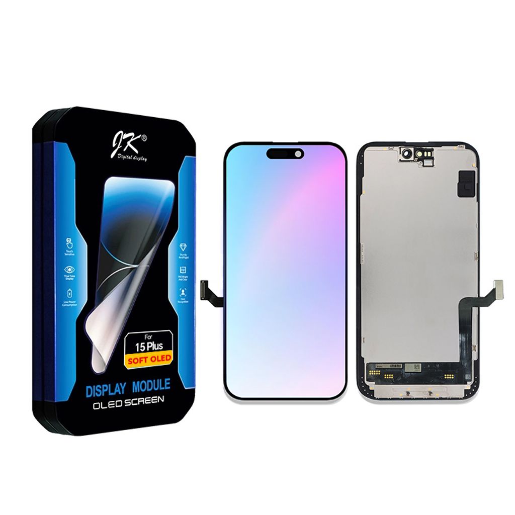iPhone 15 Plus Soft OLED Skärm - JK Premium