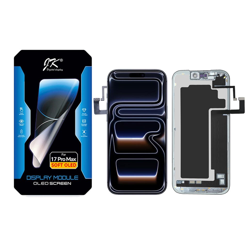 iPhone 17 Pro Max 120HZ Soft OLED Skärm – JK Premium