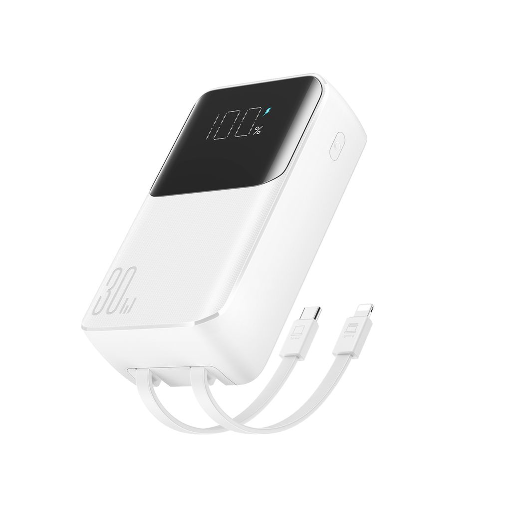 Joyroom 30W 20000mAh Minivirtapankki Sis nrakennetuilla Johdoilla 