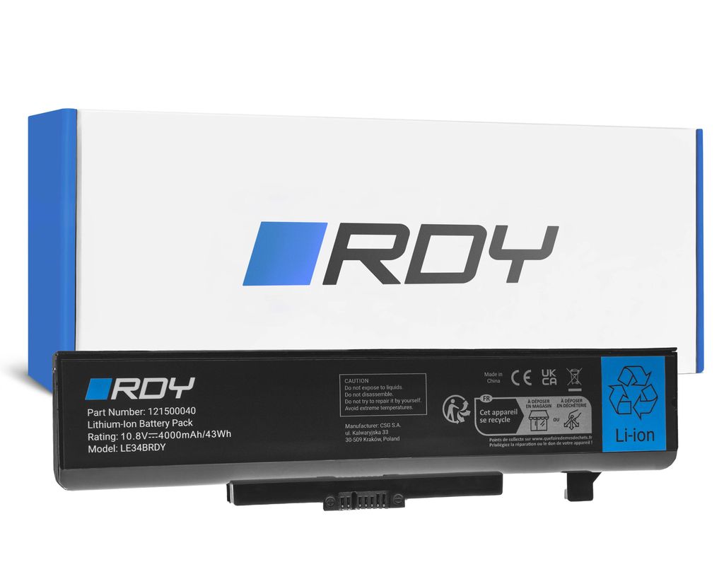 RDY Laptop Batteri L11L6Y01 L11M6Y01 L11S6Y01 til Lenovo B580 B590 G500 G505 osv.