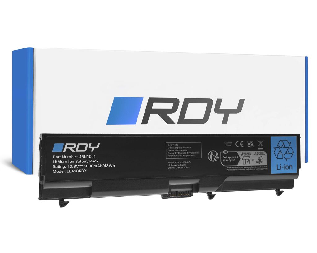 RDY Batteri 45N1001 til Lenovo ThinkPad L430 L530 T430 T430i T530 T530i W530