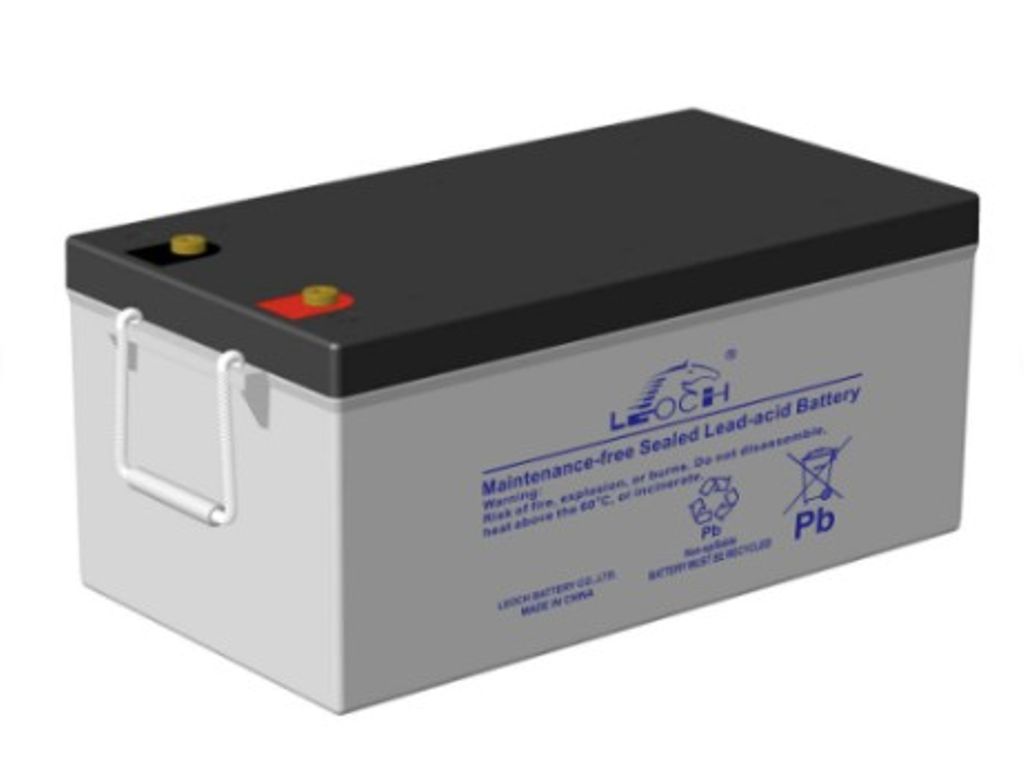 Leoch 12V 250Ah AGM-batteri 520 x 268 x 220mm | Batterier - Blybatterier - AGM-batterier | Batteritema