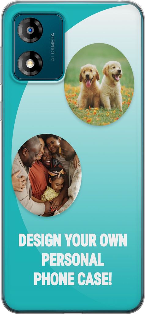 Suunnittele omat Motorola Moto E13 Läpinäkyvä kuori