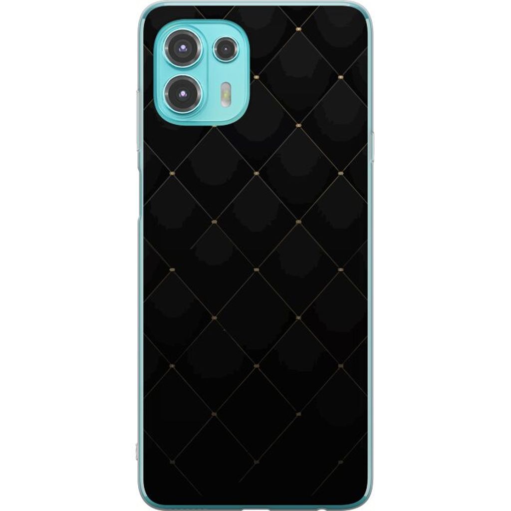 DQG Cover In Silicone TPU Morbido Per Motorola Edge 20 Lite + Pellicola Vetro Temperato 9H, Protezione Completa, Nero
