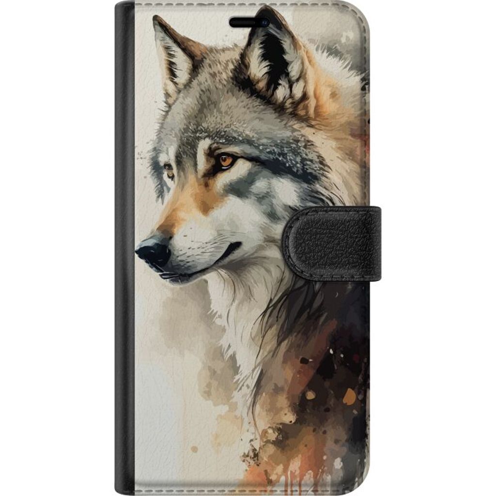 Motorola Edge 50 Neo Svart Plånboksfodral Varg