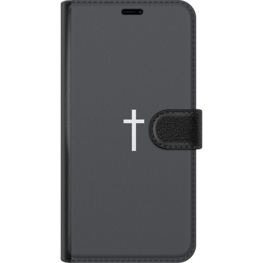 Motorola Edge 50 Neo Svart Plånboksfodral Kors