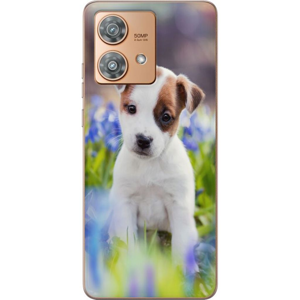 Motorola Edge 40 Neo Transparent Mobilskal Hundvalp